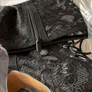 Torrid lace knee high boots